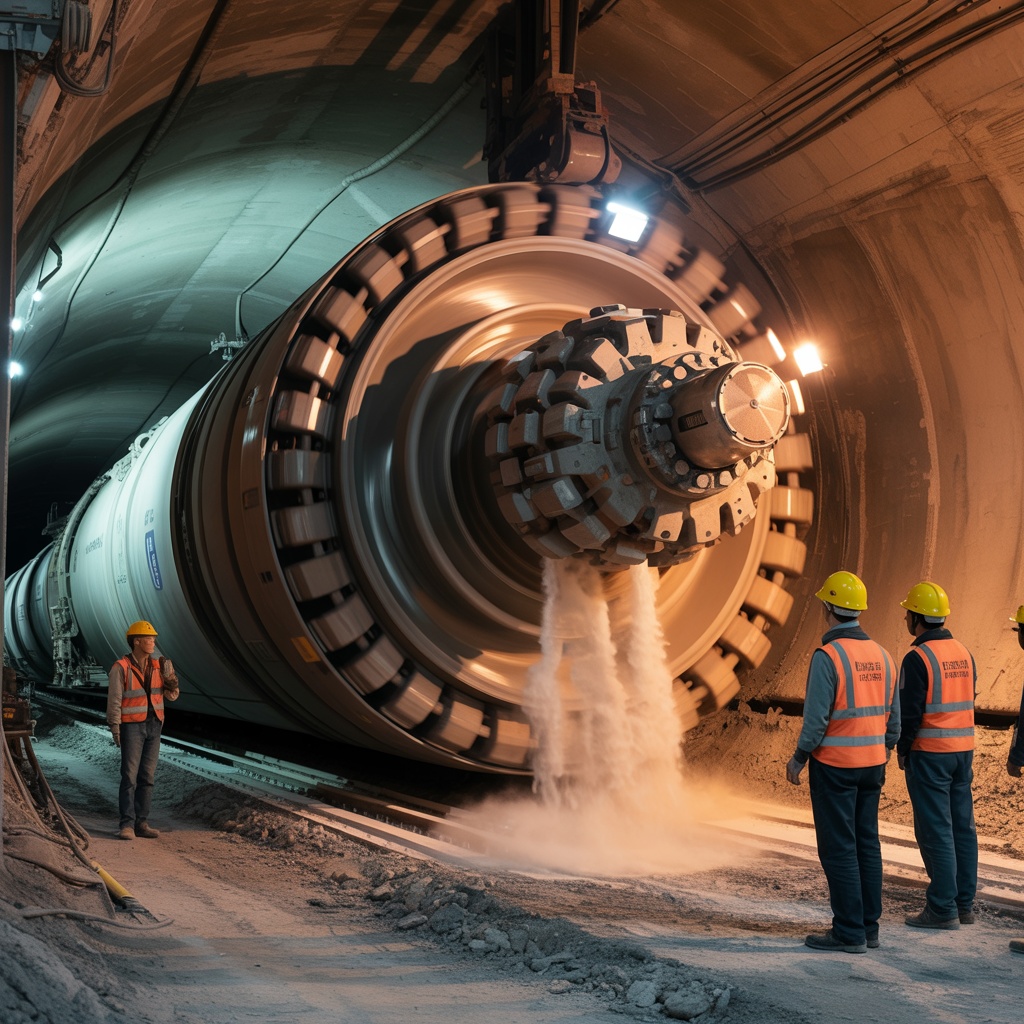 Construction work on the Crossrail (Elizabeth Line) project.